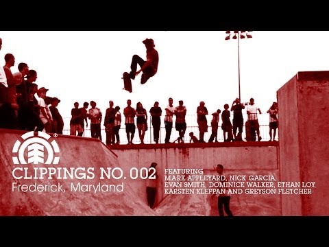 ELEMENT SKATEBOARDS CLIPPINGS 002 -- FREDERICK, MARYLAND