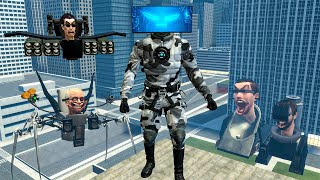 New Computer Man Agent Vs All Skibidi Toilet Bosses! Who Is Stronger In Garry's Mod?