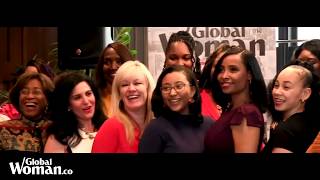 Eugenia Yvette speaking at the Global Woman's Networking Brunch