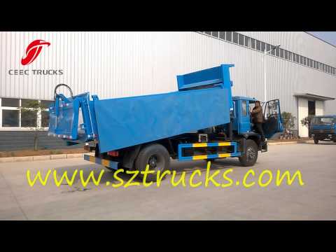 DongFeng 10CBM Hydraulic Garbage Dumper with stainless steel tank for hot sale 1