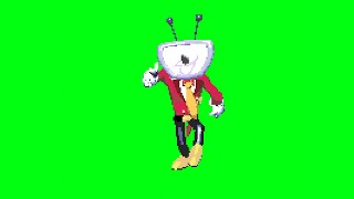 Tenna Does Fortnite Default Dance On Green Screen Deltarune Chpater 3