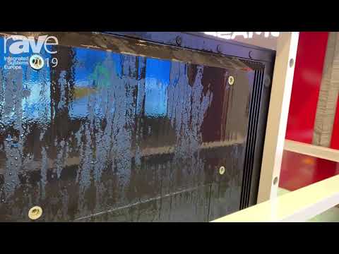 ISE 2019: Peerless-AV Demos Waterproof Xtreme High Bright Outdoor Displays With Water Tank Dunk