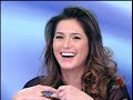 Helen Ganzarolli tira a saia e fica só de calcinha (programa Silvio Santos) 12/05/2013.