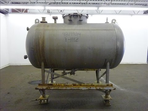 Used- Lowe-Mar Pressure Tank, 675 Gallon, 316 Stainless Steel, Horizontal - stock # 48199014