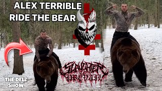 Alex Terrible Riding Bear Like A Horse & Then Wrestles Him Again In Russia 2024 #Slaughtertoprevail