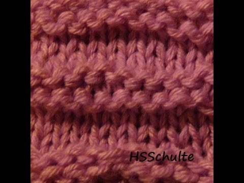 How to Loom Knit the Ridge Stitch Pattern on a Knifty Knitter Loom - YouTube
