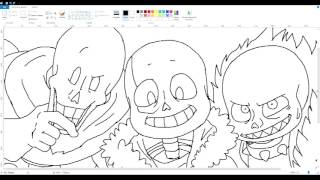 Master Of Paint- Skelebros Speedmspaint