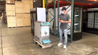 60 L Single Flavor Countertop With Pasteurization Heat Treatment Self Service Soft Serve Machine