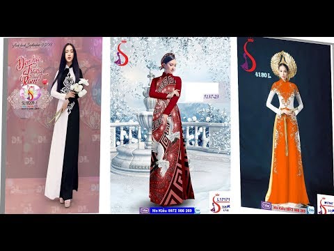 Các mẫu áo dài ĐẸP THỜI TRANG ĐỘC LẠ l Vải áo dài S