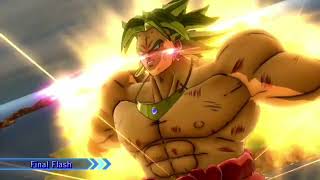 Dragonball Z Ultimate Tenkaichi Broly Uses Final Flash Vs Perfect Cell Truekamehameha Beam Struggle