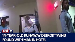 Runaway Detroit twins found with man in hotel