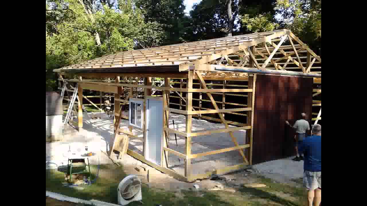 diy steel shed 30 x 50 - youtube