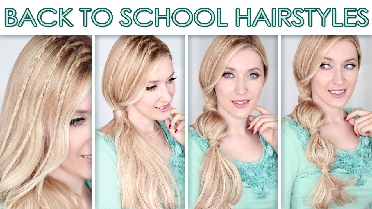 Hairstyles for long hair for school ★ Cute quick bubble ...