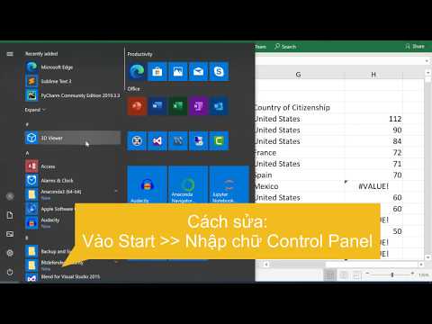 Cách sửa lỗi VALUE trong Excel