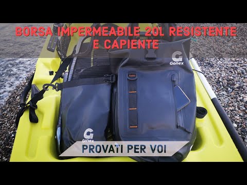 BORSA IMPERMEABILE A TENUTA STAGNA 20L GONEX - indispensabile in kayak ed outdoor - provati per voi