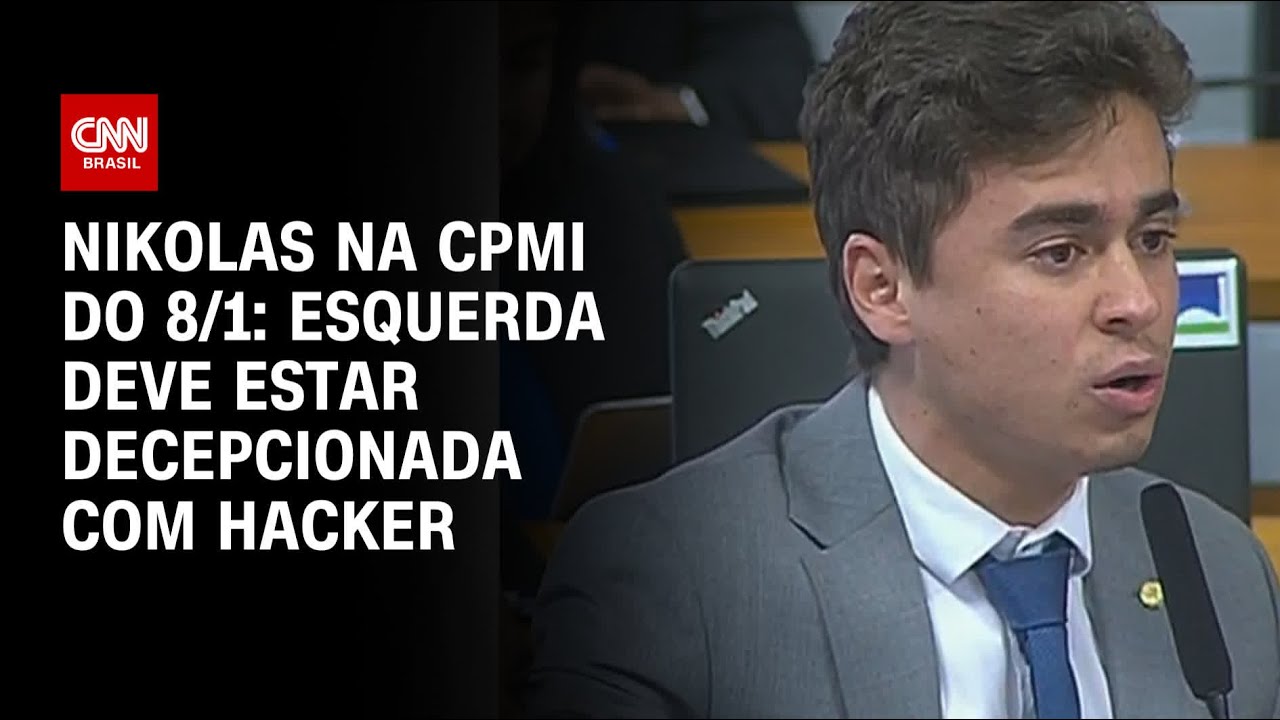 Nikolas na CPMI do 8/1: Esquerda deve estar decepcionada com o hacker | CNN 360º