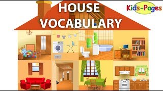 House vocabulary, Parts of the House, Rooms in the House, House Objects and Furn