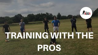 Fitness and Technical Football Drills - TRAINING WITH THE PROS