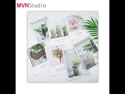 9 mẫu bìa tạp chí đẹp sang trọng tinh tế dùng làm đạo cụ chụp ảnh decor - MVN Studio