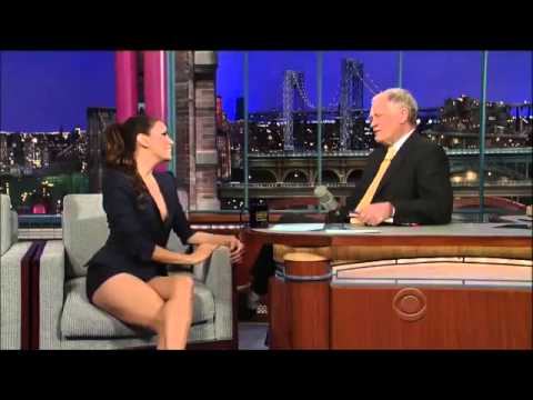Eva Longoria flashes David Letterman =) with her avocados