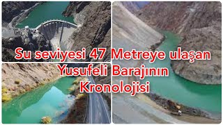 50 Metreye Yaklaşan Yusufeli Barajında Sular Hızla Yükseliyor..