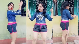 Indian Girl Dance In Mini Dress Tik Tok Video