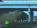 675 Crash Caught on Dash Cam: Pontiac smacks overpass, falls to pieces in Ohio