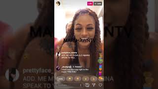 Amari And Senia Instagram Live