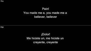 Believer - Imagine Dragons Lyrics Español English