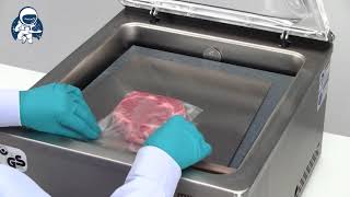 Using inexpensive smooth food vacuum storage bags with a vacuum sealer