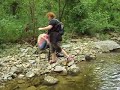 Girl gets owned by creek.