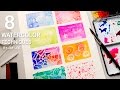 8 Watercolor Techniques for Beginners | Easy Basic Fun Art