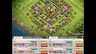 Th 11 Trophy Basewar Base 2017 Anti 1&2 Star With 5 Replays