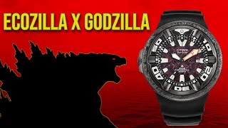 Citizen Ecozilla X Godzilla Promaster Dive Eco-Drive 300M - Solar Diver Watch Godzilla Collaboration