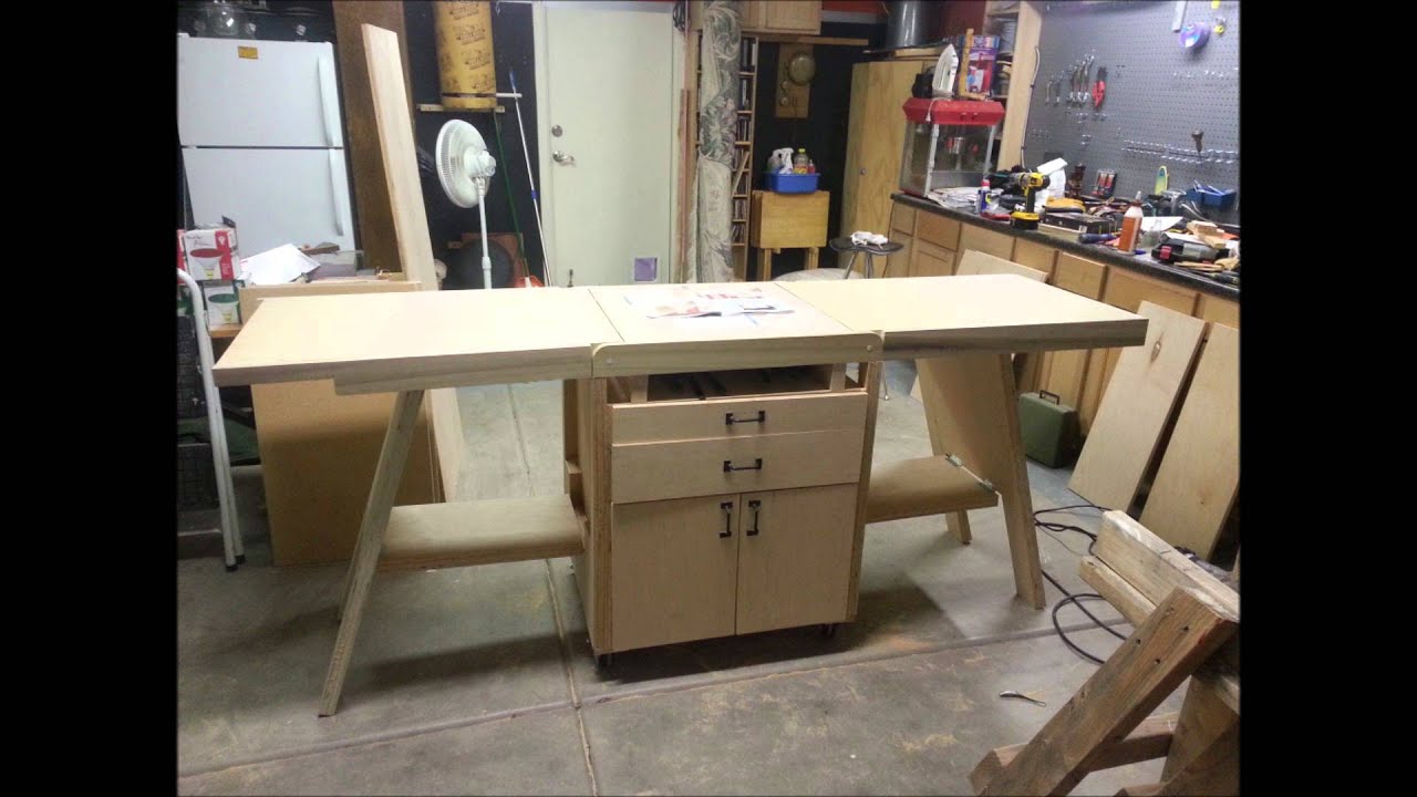 Folding Work Bench - YouTube