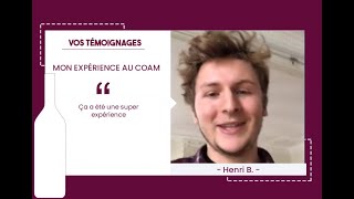 Témoignages Sur Le Coam Ça A Été Une Super Expérience - Henri Bortoli Wset 2