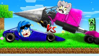 Jugamos Minecraft En Gta 5 Camión Pincho Vs Coche Rampa