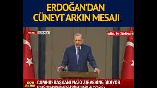 Erdoğandan Cüneyt Arkina Veda Konuşmasi.