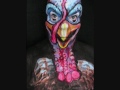 Turkey! James Kuhn. Face Paint Thanksgiving.