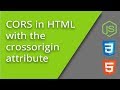 HTML crossorigin attribute