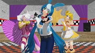 Mmd Fnaf 2 Fancy - Twice Toy Bonnie, Mangle And Toy Chica