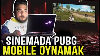 Dev Si̇nema Ekraninda Pubg Mobile Oynama Challenge Gece Gi̇zli̇ce Kalmak