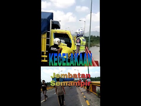 Kecelakaan di jembatan Semampir, kota Kediri