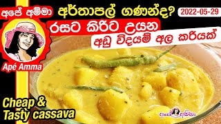 Cheap and tasty manioc curry by Apé Amma