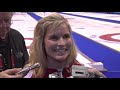 2011 Scotties Tournament of Hearts Page Playoff 1v2 Media Scrum