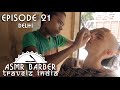 Young Indian Street Barber - Shave and Head Massage - ASMR intentional