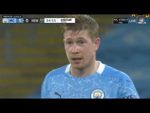 Kevin De Bruyne incredible miss against New Castle