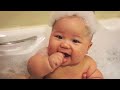 Bath time with mummy