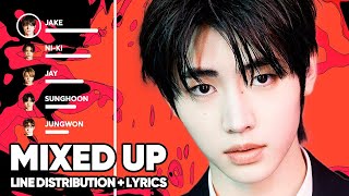 ENHYPEN - Mixed Up 별안간 (Line Distribution + Lyrics Color Coded) PATREON REQUESTE