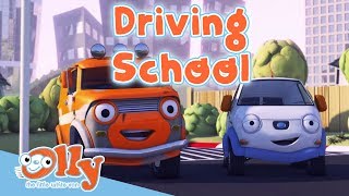 Cars for Kids - Driving School | Transport for Kids | Olly the Little White Van | Full Episode